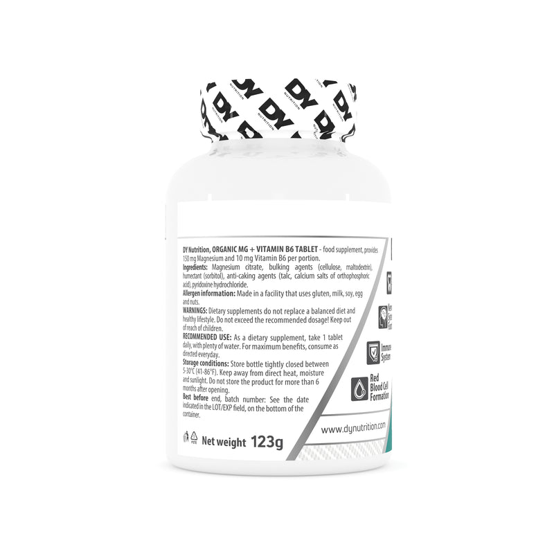Organic Mg + Vitamin B6 Tablets